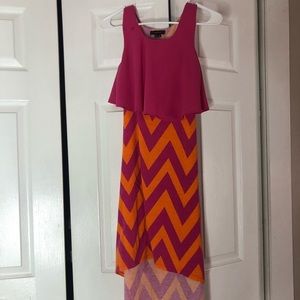Long chevron dress